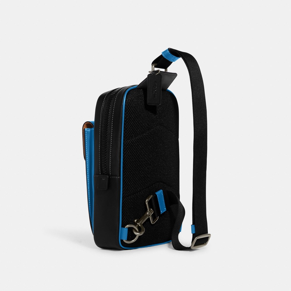 NWT Coach Outlet Track Pack In Colorblock Signature Canvas - Picture 2 of 5